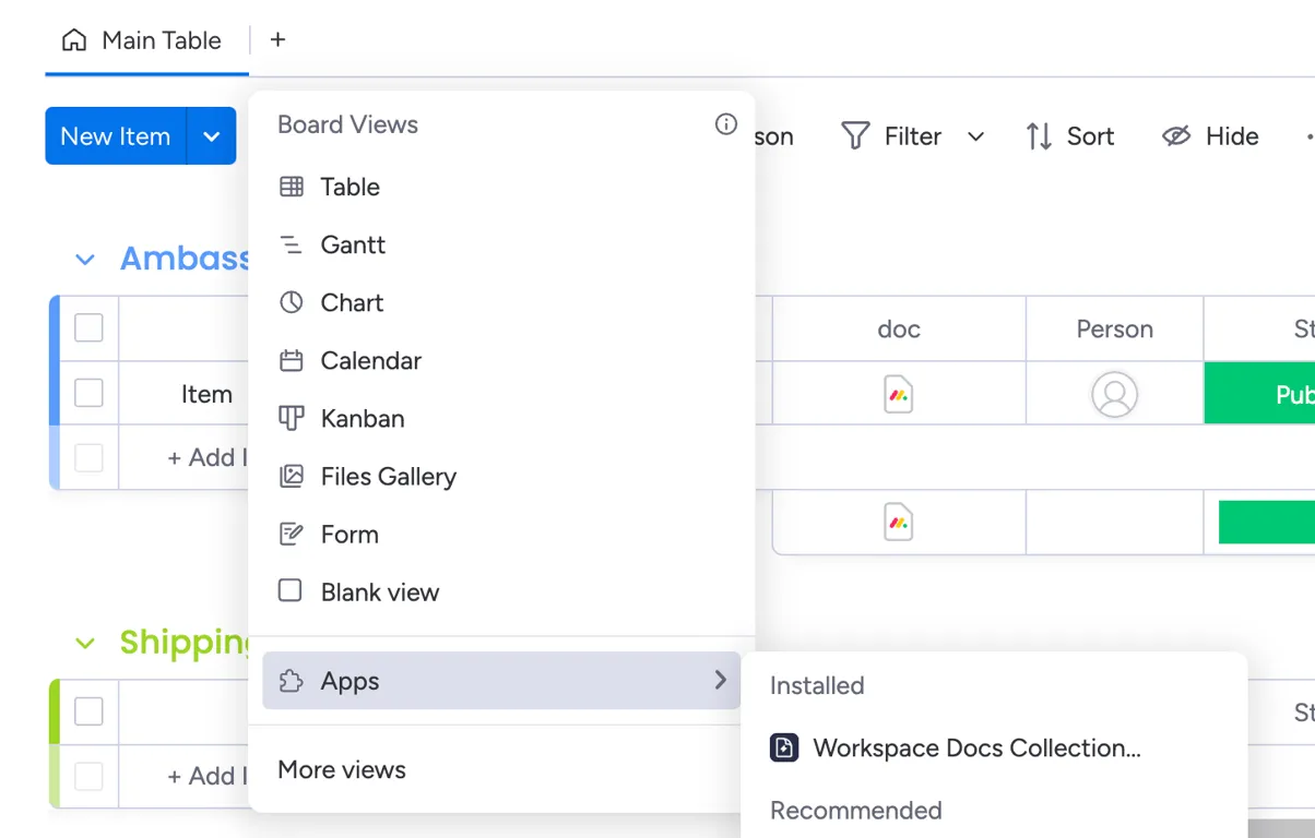 Add board view